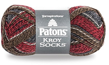 Spinrite Yarns Patons Kroy Socks, 1.75 Ounce, Grey Brown