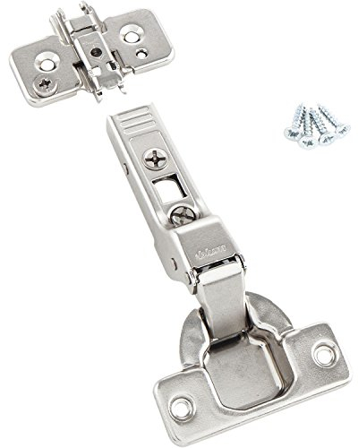 BLUM Clip top Möbel-Scharnier | Möbelband; Mittelanschlag, 10 Stück inkl. Montageplatten, Schrauben und Montageanleitung