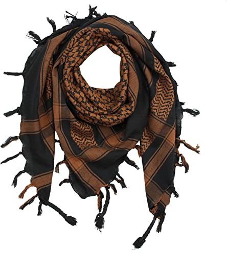 Superfreak Palituch - Grundfarbe schwarz - 10+ Farben - Pali Palästinenser Arafat Tuch - 100% Baumwolle