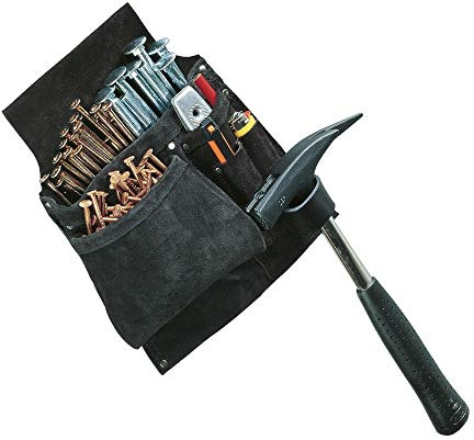 Engelbert Strauss 8240100 Leder Werkzeugtasche für Koppel, Werkzeug Gürteltasche