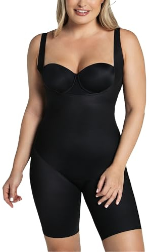 Leonisa TotalSculpt - Moldeador de cuerpo para mujer, indetectable, con control de abdomen en la mitad del muslo