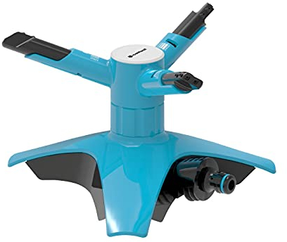 Cellfast Irrigatori per Prato Circolari Gartensprinkler Rasensprenger con Flusso d'Acqua Controllabile per Prato Fiori Piante 12 Ugelli ENERGO