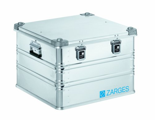 Zarges Transportkiste K470 IM (55 x 55 x 38 cm, silber, aus Stahl, Aufbewahrungs- und Transportbox, platzsparendes Stapeln, Aufbewahrungsbox, belastbar und widerstandsfähig) 40589 | Inhalt 115 l, Innen-LxBxH 550 x 550 x 380 mm, in robuster Ausführung