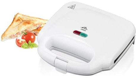 ETA Sandwichmaker Campo I 750 W I Dreieckige Backplatten I Antihaftbeschichtung I Betriebs- und Aufheizkontrollleuchte