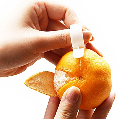 Citrus Peeler (4 Stück) Schäler Orange und Mandarine mit Leichtigkeit!