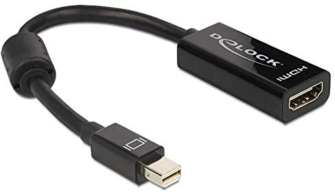 Delock DisplayPort Mini Adapter (19-Polig, HDMI, 0, 18 m) Schwarz