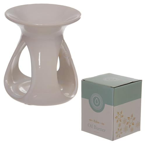 Puckator Grupo Erik, Brucia Essenza per Cera Profumata in Ceramica-Goccia-Bianco, Unica