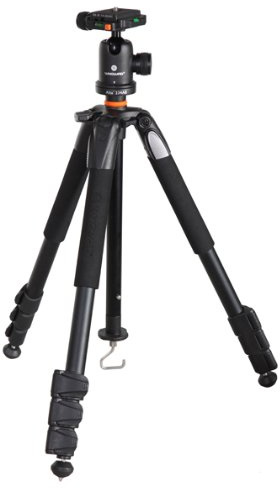 Vanguard Alta+ 235AB 50 Aluminiumstativ (2 Auszüge, Belastbarkeit bis 3kg, max. Höhe 124,5 cm) mit Kugelkopf SBH-50