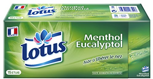 Lotus Menthol Taschentücher, 15 Pakete pro Packung, 2 Packungen