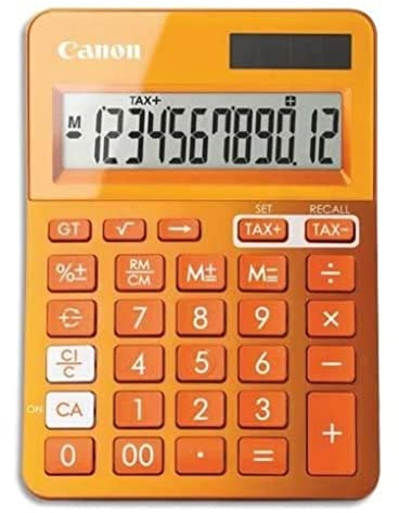 Canon LS123K-MPK anzeigender Kleinrechner, 12-stellige Anzeige, metallic orange ls 123 k