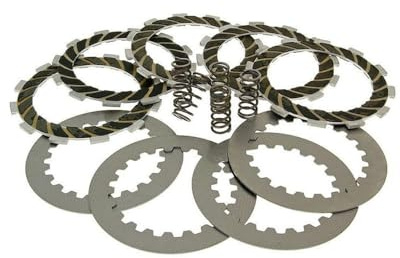 2EXTREME Kupplungsbeläge Set verstärkt +20Proz kompatibel mit Aprilia RS 50 | Für D50B0 und EBE/EBS Motoren; Kupplungsscheiben-Set für Schaltmopeds, kompatibel mit Aprilia RX 50, SX 50, Derbi GPR 50