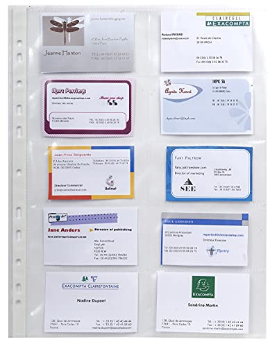 Exacompta Prospekthüllen Polypropylen, 100 x 55 mm, Kristall