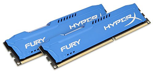 Kingston HyperX Fury Blue Series – 2 x 8 Go DDR3 – 1600 – PC3 – 12800 – CL10 – Mémoire PC (Kit de 2)