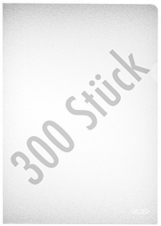 Herlitz 10843753 Aktenhülle A4 PP genarbt Eco., 3x100er Packung, dokumentenecht