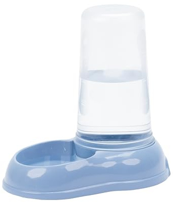 Ferplast Distributore cibo o acqua per cani e gatti AZIMUT 1500 Mangiatoia per alimenti secchi da 1,5 Litri Acqua, Fondo antiscivolo, 16,5 x 25 x h 24,5 cm Blu