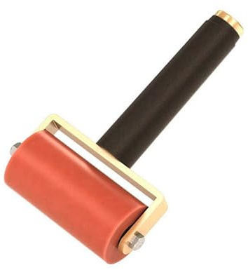 Bon Silicone Seam Roller 4 in. with Ergonomic Non-Slip Grip and Threaded Handle Option – Lightweight Design for Tight Areas and High-Pressure Applications