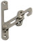 HomeSecure HS4318 UPVC Window Restrictor Hook with Child Lock Restrictor Safety Catch - Silver