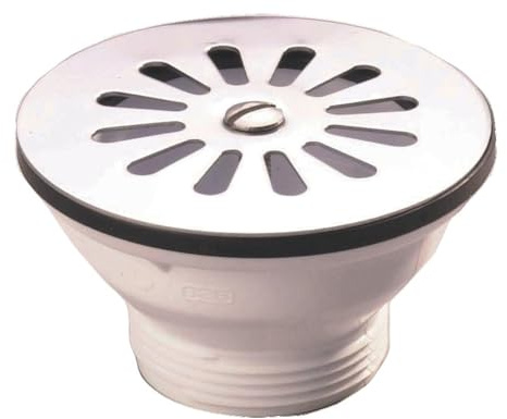 Nicoll 0204005 Bonde évier Bac grille Ø 84 Inox 5651