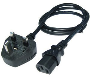 LCD TV TELEVISION MAINS POWER LEAD, 2METRES FLAT SCREEN TV CABLE 13 AMPS UK 3 PIN POWER CORD Compatible with/Replacement for SAMSUNG