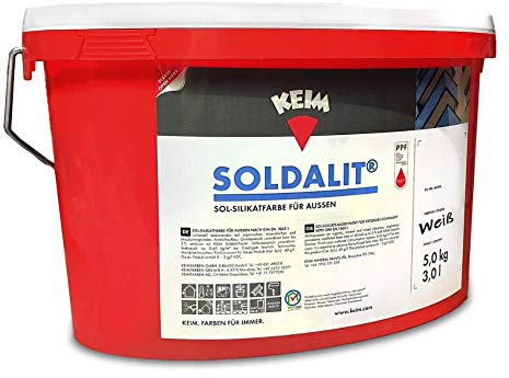 Keim 1111421 Soldalit Fassadenfarbe weiß in 5kg