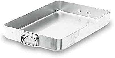 LACOR 20565A - Rustidera con Asa Abatible 65 cms Aluminio - Uso Profesional | En aluminio ligero, para asados jugosos al horno; ideal para cocina profesional y uso diario en casa, para tu cocina cada día