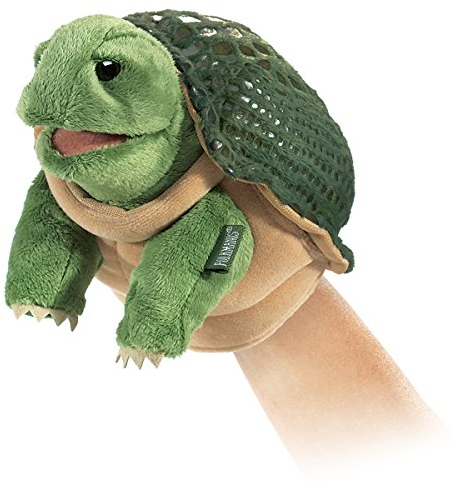 Folkmanis Little Turtle Hand Puppet, grün