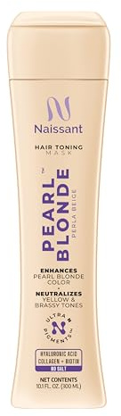 naissant Pearl Blonde Hair Purple Toning Mask | Ultra High-Purity Pigments | Neutralizes Yellow & Brassy Tones | Hyaluronic Acid, Collagen & Biotin | Paraben, Ammonia & Sulfate Free | 10.1 Fl. Oz