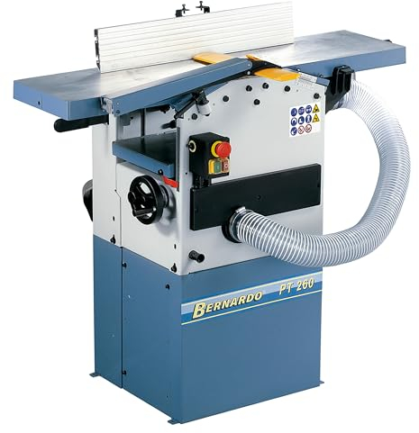 Bernardo Abrichthobel, Dickenhobel PT 260-230 V, 260 mm Abrichtbreite, 1050 mm Tischlänge, Aluminium, Holzplanimaschine