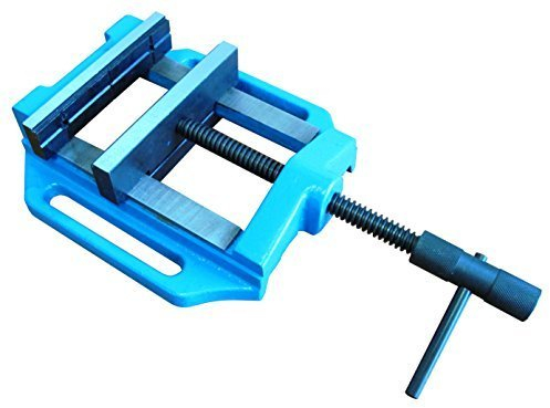 qteck Maschinenschraubstock 150 mm 6 - Schraubstock für Säulenbohrmaschine, Tischbohrmaschine & Werkbänke
