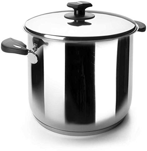 LACOR 88129 - Olla Super Alta con Tapa Nova Ladycor 28cm Acero Inoxidable | En acero inoxidable, para cocidos y grandes cantidades; ideal para cocina profesional y uso diario en casa, para el día a día