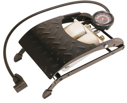 CARPOINT 0678351 Fußpumpe Fußluftpumpe mit Adapter mechanisch 1.73kg