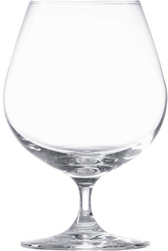 Leonardo Ciao+ 061454 Bicchiere Cognac, 1 pezzo, girevole al cognac con manico tirato, bicchiere per vino lavabile in lavastoviglie, 400 ml