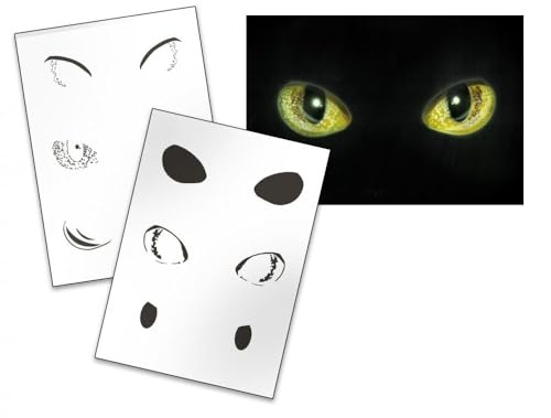 UMR-Design AS-146 cat eyes Airbrushschablone Step by Step Grösse M