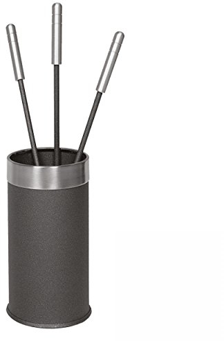 raik 21.02.417.2 Kaminbesteck, 3-teilig, Edelstahl, anthrazit, 30cm