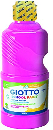 Giotto - Temperafarbe mit verschiedenen Effekten und Oberflächen, Flasche 250 ml, verschiedene Farben, magenta, 1