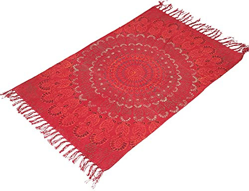 Bunte Bodenmatte, kleiner bedruckter Teppich, Vorleger - rot/Teppiche und Bodenmatten