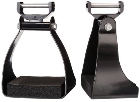 Tough 1 Swivel and Lock Endurance Stirrup, Black, 3-Inch