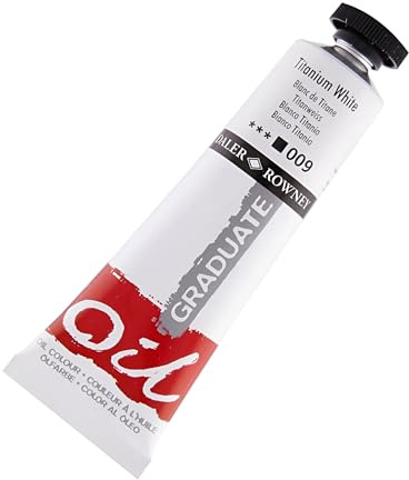 Daler Rowney : Graduate Oil Paint : 38ml : Titanium White