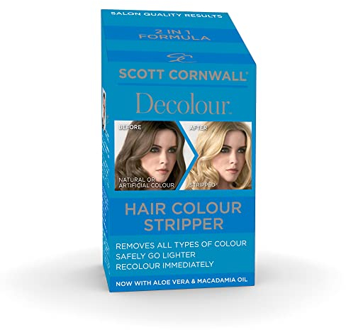 Scott Cornwall Decolour Hair Colour Stripper with 6% Peroxide, Ammonia-Free Lightener for Natural and Artificial Colour, Vegan Formula, 9 ml