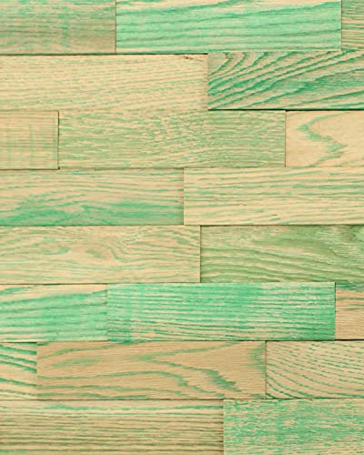 wodewa Revêtement Mural Bois 3D I Vintage Style 1m² Parement Bois Lambris Bois Plaquette de Parement Bois Intérieur Panneaux Muraux Decoration Murale Interieur V011