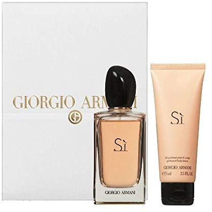Giorgio Armani Si Set 100ml EDP Eau de Parfum Spray + 75ml Body Lotion Neu&OVP