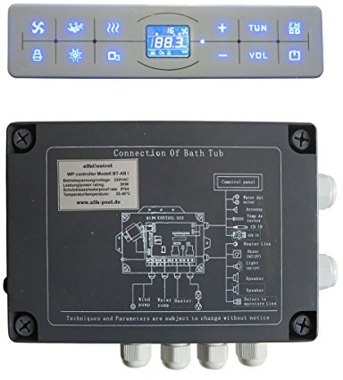alfa-pool WP Controller BT-AB I 230V Whirlpool Steuerung komplett