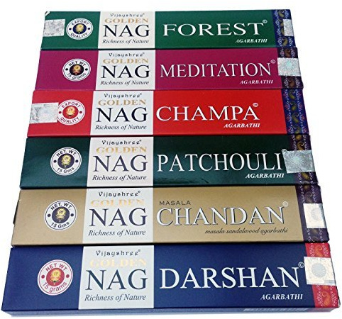 Golden Nag Champa Incense Sticks – Vijayshree-6 scatole by Golden Nag Champa