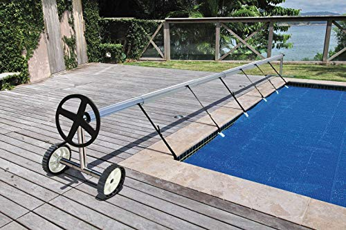 Kokido. Enrollacobertor Kalu De Acero Para Piscinas Enterradas O De Obra De Hasta 5,7 M. Incluye Tubos De Aluminio De 80 Mm Y Correas De Sujeccion Del Cobertor.