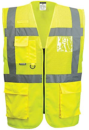 Portwest MADRID MESH AIR EXEKUTIV WESTE, Größe: XXL, Farbe: Gelb, C496YERXXL