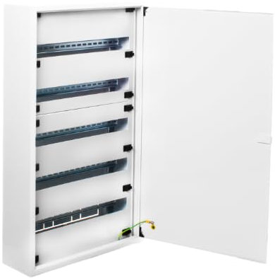'm5s120 – Armoire métallique distribution. dimen. ext532 x 902 x 155. 5 rangs x 24 modules = 120 modules.