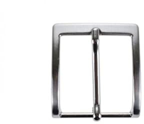La Bottega del Calzolaio Fibbia per cinture nichel free anallergica 3 cm In Metallo Resistente – Sostituzione Fibbia per Cinture in Pelle -Scamosciate-Tessuto-Cuoio – Finitura Opaca/Argentata