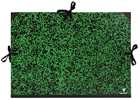 Clairefontaine 32600C - Cartella da Disegno Annonay chiusura a 3 cordoni 47x62 cm, Verde