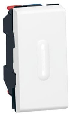 Bouton poussoir inverseur 1 module blanc Legrand Mosaic