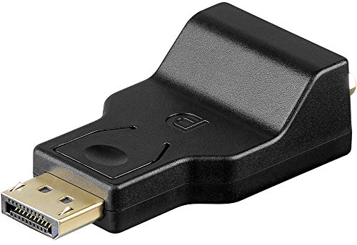Goobay 63489 Adaptador de Cable DisplayPort VGA Negro - Adaptador para Cable (DisplayPort, VGA, Macho/Macho, Negro)